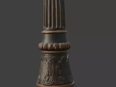 Classic Garden Street Light 3D model