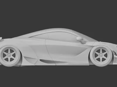 MCLAREN 720S LIBERTY WALK Low-poly 3D model