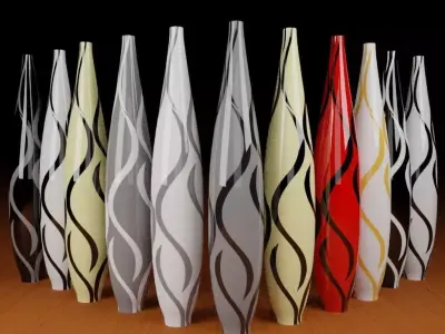 Long Vase free Free 3D model