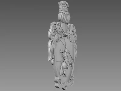 Coat of Arms Emblem 3D model