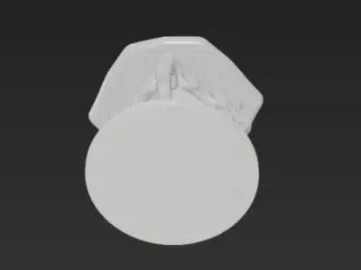 Cake and Coffee Cups Table Scene 3D print model