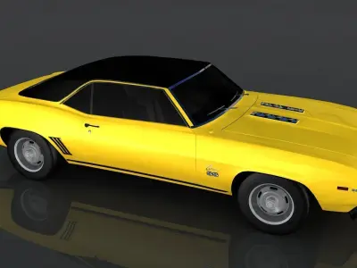 Chevrolet Camaro SS1 Low-poly 3D model