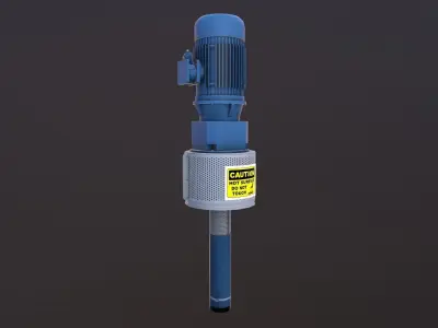 Pump 3D Model Low-poly 3D model