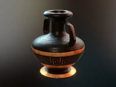  ancient greek pot 5 Low-poly 3D model
