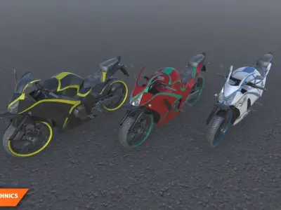 Mototechnics - vehicles big pack 3D model