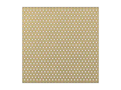 Collection of flat geometrical patterns 3D print model