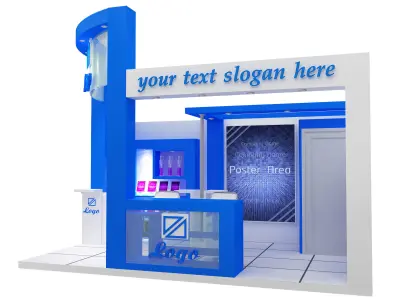 Booth Exhibition Stand a27 3D model