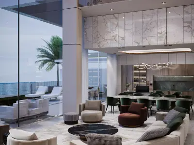 Modern Luxury Villa 3D model