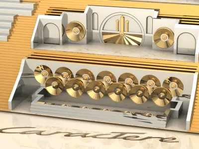 Cascade Pendant Free 3D print model