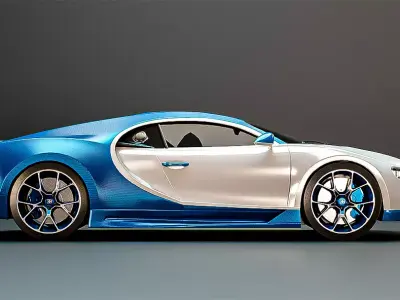 Bugatti Chiron 2016 3D model