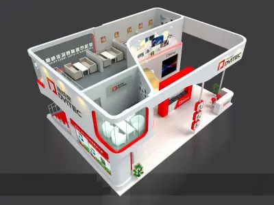 Booth - Area - 12X9-3DMAX2012-01 3D model