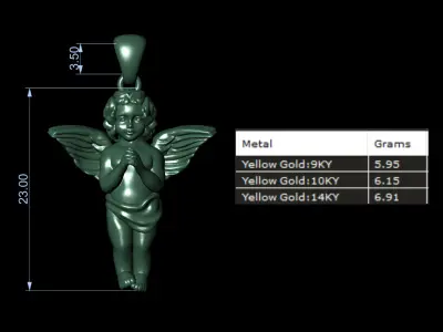 Little Angel pendant 3D model