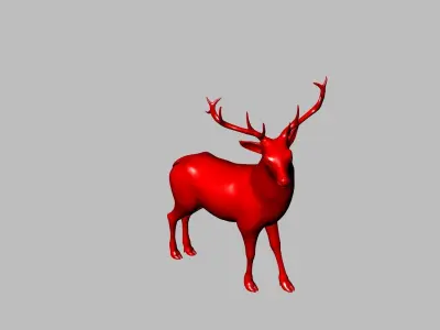 2 models reindeers stl verified 3D print model