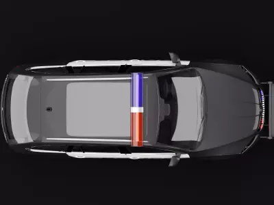 Police Skoda Octavia 3D model