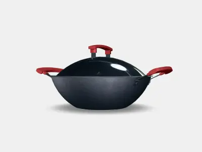 IDENTISK deep fryer with lid Low-poly 3D model