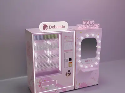 Vending Machine Low-poly 3D model