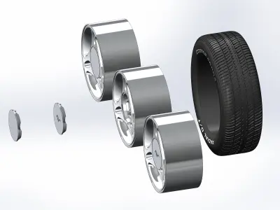 Wheels for scale model  Mk4 3D print model