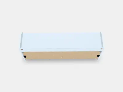 HAUGA TV bench Low-poly 3D model