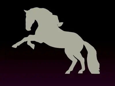 horse  3D print model