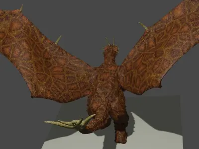 Cartoon Dragon 3D model buy