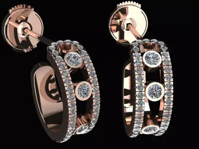 MESSIKA 3D EARRING 3D PRINTING MODEL 3D print model