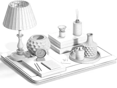 Decorative set 1 3D model buy