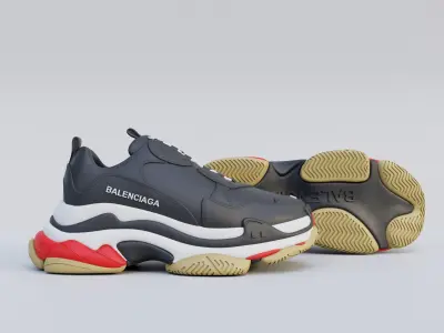 3D Printed Balenciaga Triple S Shoe 3D print model