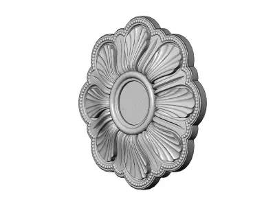 Rosette plaster molding N04 3D print model