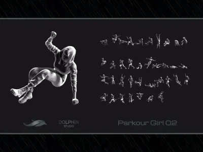 Parkour Girl 02 3D print model