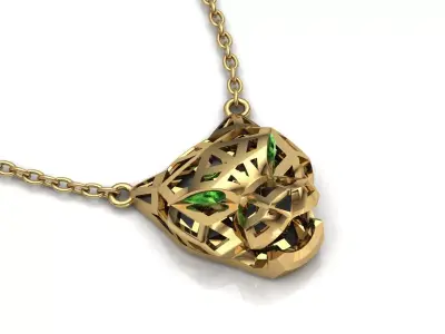 Panthere Pendant Brand Jewelry 3D print model