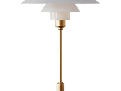 Grote tafellamp PH mondgeblazen 3D model