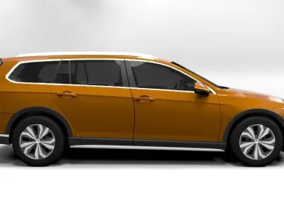 VW PASSAT ALLTRACK 2021 Low-poly 3D model