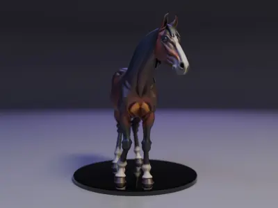 horse 3D print model