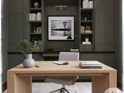 Home Office Blender Scene 3D model