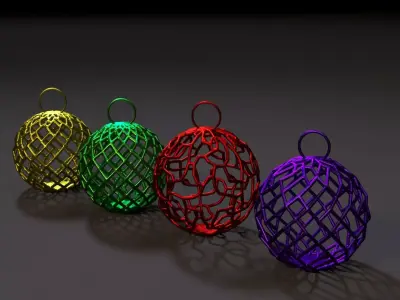 Christmas decoration ball 3D print model