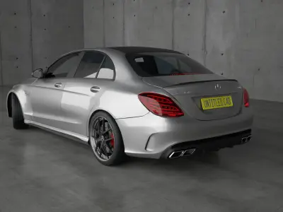Mercedes C63 S AMG 3D model