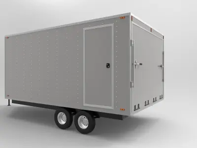 Snowmobile Trailer 3D model