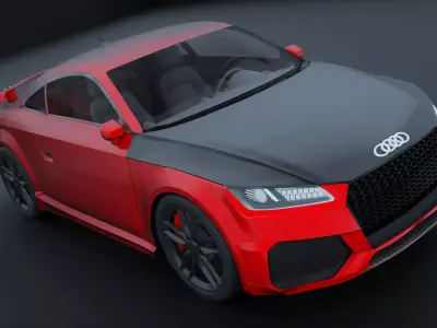 Audi TTrs Coupe 2014 3D model