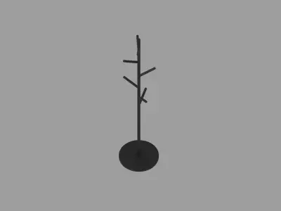 Coat Stand Low-poly 3D model