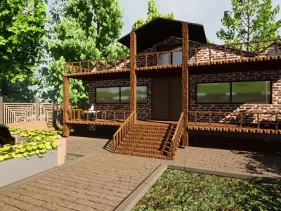 Mustakil Mimari Modelleme 3D model