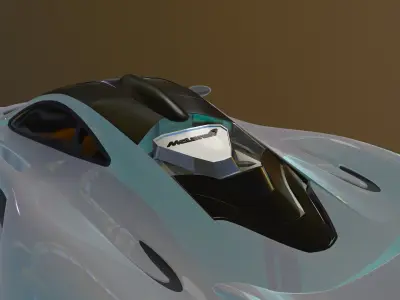 McLaren P1 GTR High poly  3D model