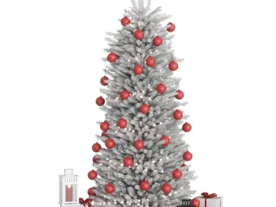 Christmas tree white 3D model