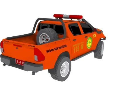 Truck Basarnas SAR 3D model