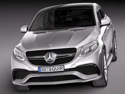 Mercedes-Benz GLE63 AMG Coupe 2016 3D model