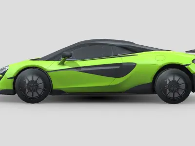 McLaren 600LT 2019 Low-poly 3D model