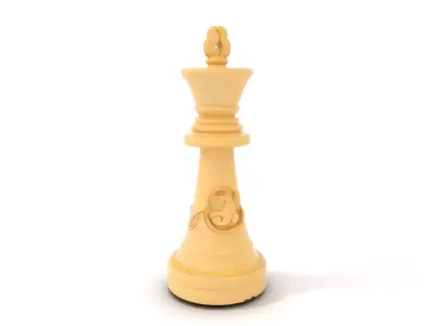 Ivory Chess King model pack Low-poly 3D model