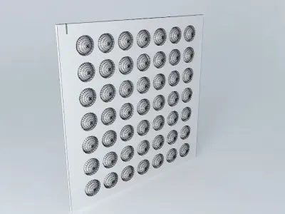 Steel plate - Raised Floor - 61X61cm Free 3D model