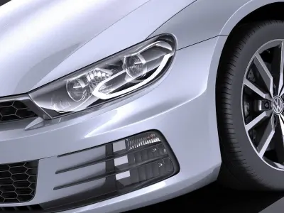 Volkswagen Scirocco 2015 VRAY 3D model