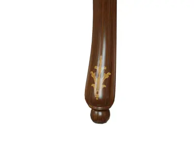 Classic table with inlaid veneer 2100 3D model
