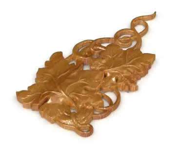 Grapes vine Decor 3D model 3D model